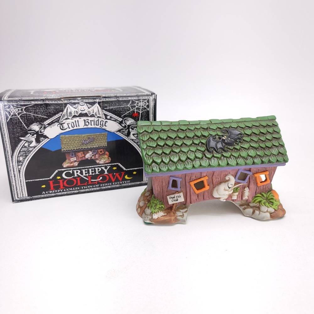 Midwest of Cannon Falls Creepy Hollow Troll Bridge 1996 Eerie Estates 16664-2